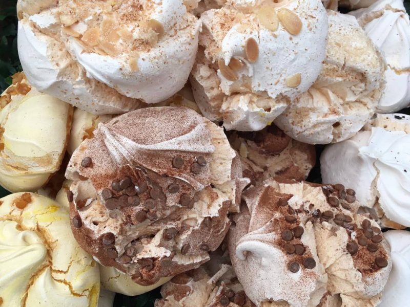 Homemade meringues, office lunch delivery, Wirral